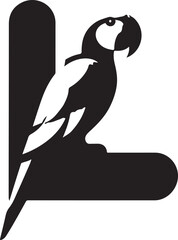 Parrot Sitted Logo Vector