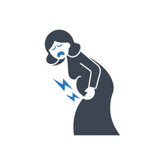 Pregnant Woman Labor Icon