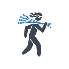 Carrying Wheat Icon