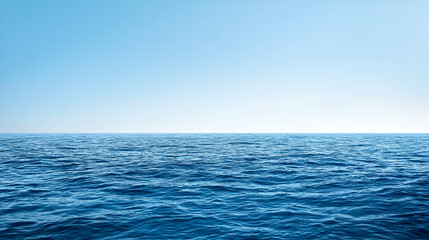 Obraz premium Tranquil Blue Ocean Horizon View
