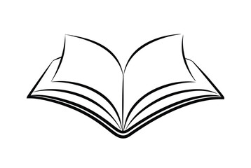 Open Book Vector Illustration For Education Literature And Reading Concepts Artwork