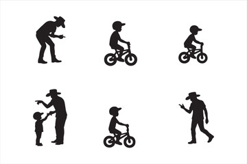Father Teaching Baby to Ride Bicycle – Cute Family Vector Illustration

Dad and Baby Learning to Ride Bike – Parenting Moment Clipart

Father and Child Bicycle Ride – Wholesome Flat Vector Art

Baby’s