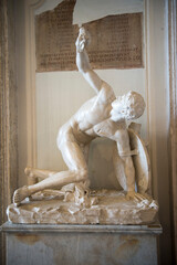 Torso of Discobolus restored as Wounded Warrior, Rome, Italy 