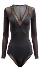 black and white female swimsuit