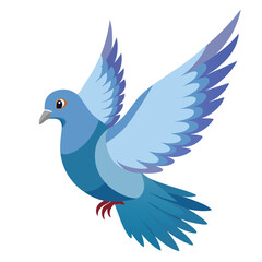 Obraz premium a flying dove, Peace symbol, Flying of pigeon vector illustration