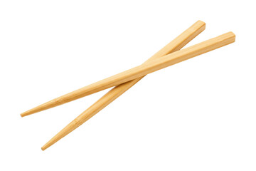 Obraz premium Wooden chopsticks isolated on white background
