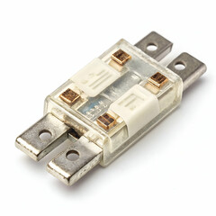Electric Fuse Isolated on White Background