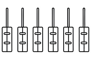 Equalizer Frequency Patterns Stunning Line Art Display