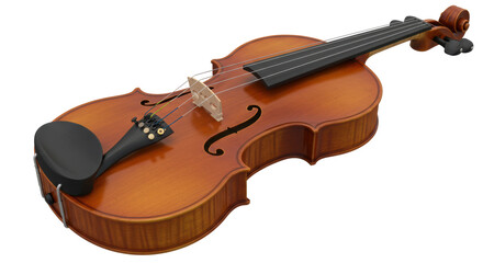 Obraz premium Isolated Violin with Bow