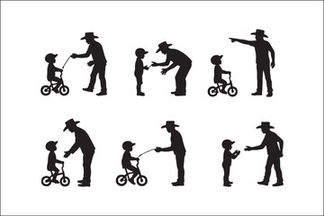 Father Teaching Baby to Ride Bicycle – Cute Family Vector Illustration

Dad and Baby Learning to Ride Bike – Parenting Moment Clipart

Father and Child Bicycle Ride – Wholesome Flat Vector Art

Baby’s