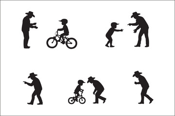 Father Teaching Baby to Ride Bicycle – Cute Family Vector Illustration

Dad and Baby Learning to Ride Bike – Parenting Moment Clipart

Father and Child Bicycle Ride – Wholesome Flat Vector Art

Baby’s