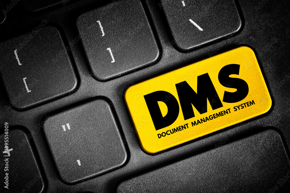 Aufkleber dms - document management system is a system used to receive, track, manage and store documents and 