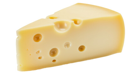 Isolated Piece of Swiss Cheese