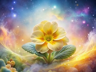 Surreal Primrose Bloom: Dreamlike Floral Photography