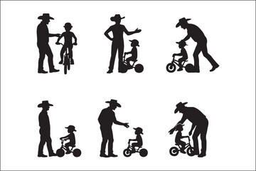 Father Teaching Baby to Ride Bicycle – Cute Family Vector Illustration

Dad and Baby Learning to Ride Bike – Parenting Moment Clipart

Father and Child Bicycle Ride – Wholesome Flat Vector Art

Baby’s