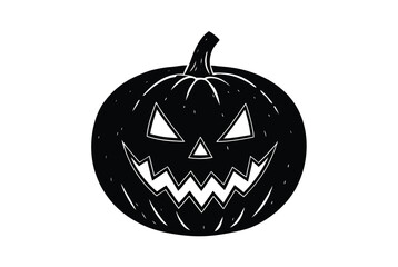 Halloween Pumpkin Vector Illustration Isolated On White Background Seasonal Holiday Design