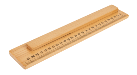 Isolated Wooden Ruler