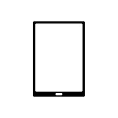 Tablet mockup with blank screen. Vector illustration