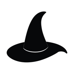 Halloween Witch Hat  silhouette vector illustration