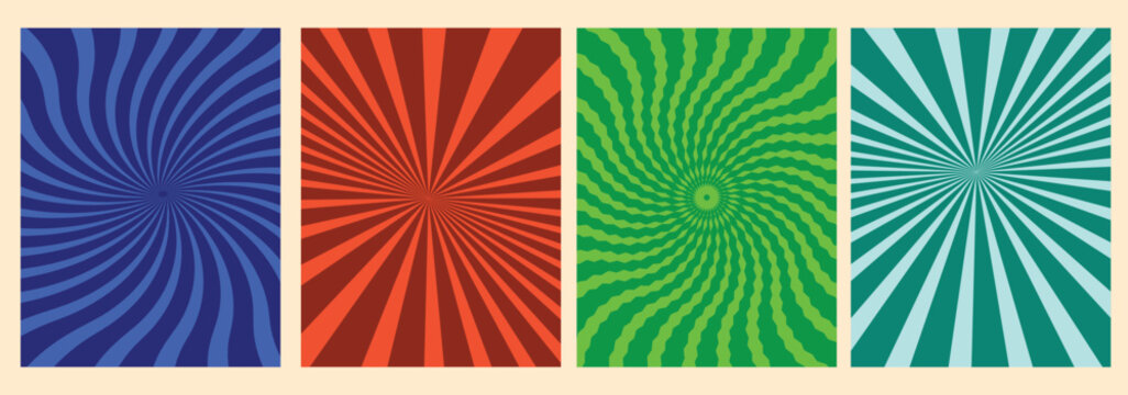 Psychedelic swirl radial pattern background, retro burst waves, groovy spiral twirl texture, vibrant abstract vortex, colorful carnival art design, vector optical illusion loop, trippy vibe backdrop