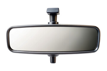 Reflective car rearview mirror for safe driving isolated on a transparent background