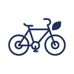 Fototapeta premium Bicycle Icon Representing Eco-Friendly Transportation Icon Design