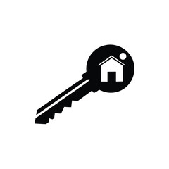 house key isolated on white