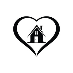 home icon with heart