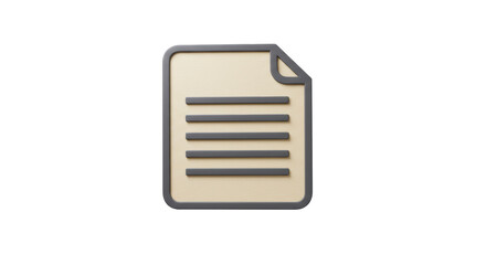 Isolated Document File Icon