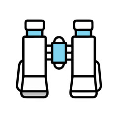 Binoculars with Dual Eyepieces Icon Design