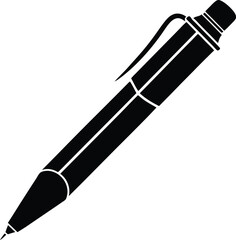 pen black and white silhouette vector design
