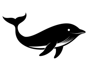 Whale Vector Silhouettes & SVG Icons | Ocean Life & Marine Animal  Crafts & Digital Art