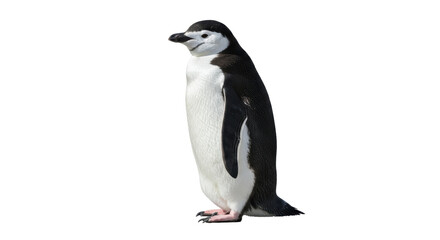 Isolated Chinstrap Penguin Standing