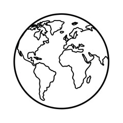 Obraz premium earth globe icon