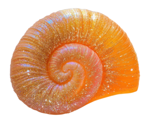 PNG Orange shell glitter texture invertebrate.