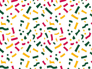 confetti drop illustration flat
