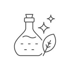 Essential oil line outline icon