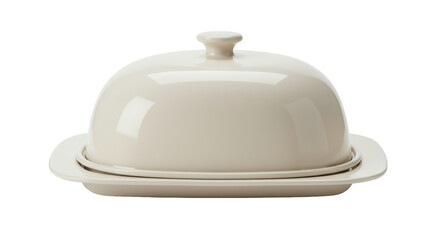Isolated Butter dish