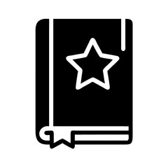 Book with Star Bookmark Icon Design