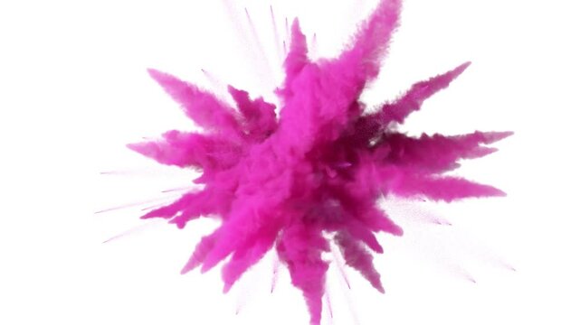 Pink smoke explosion - 60fps