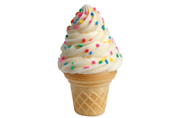 Ice cream cone isolated on white background PNG