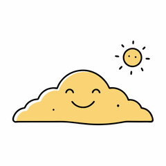 illustration of moon