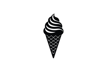 Delicious Swirl Soft Serve Ice Cream Cone Dessert Treat