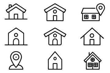 Home Location Simple Yet Elegant Line Art Creation