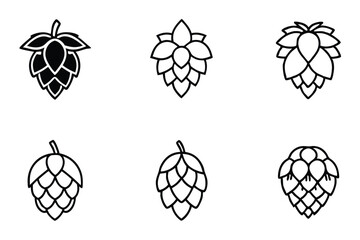 Hop Icon Creative Graphic Art for Logos