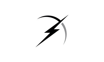 a graphic image with a lightning arrow theme, on a white background. vector graphic base.