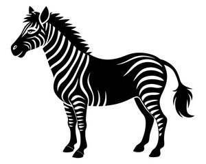Zebra Vector Silhouettes & SVG Icons | Wild Animal & Safari Crafts & Digital Designs
