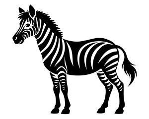 Zebra Vector Silhouettes & SVG Icons | Wild Animal & Safari Crafts & Digital Designs