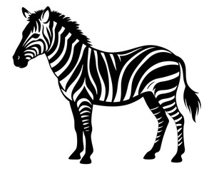 Zebra Vector Silhouettes & SVG Icons | Wild Animal & Safari Crafts & Digital Designs