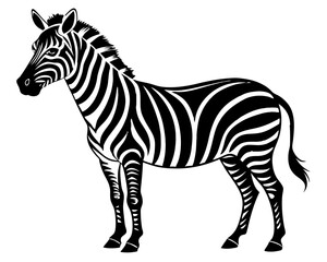 Zebra Vector Silhouettes & SVG Icons | Wild Animal & Safari Crafts & Digital Designs